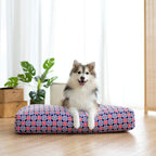 ohpopdog Royal Blue 150 Microbeads Pillow/Cover — Waterproof Supportive Pet Bed (2 Sizes)