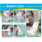 PawFlex Waterproof MediMitt Outdoor Covers — Disposable Bandage Protection for Pets (Pack of 2)