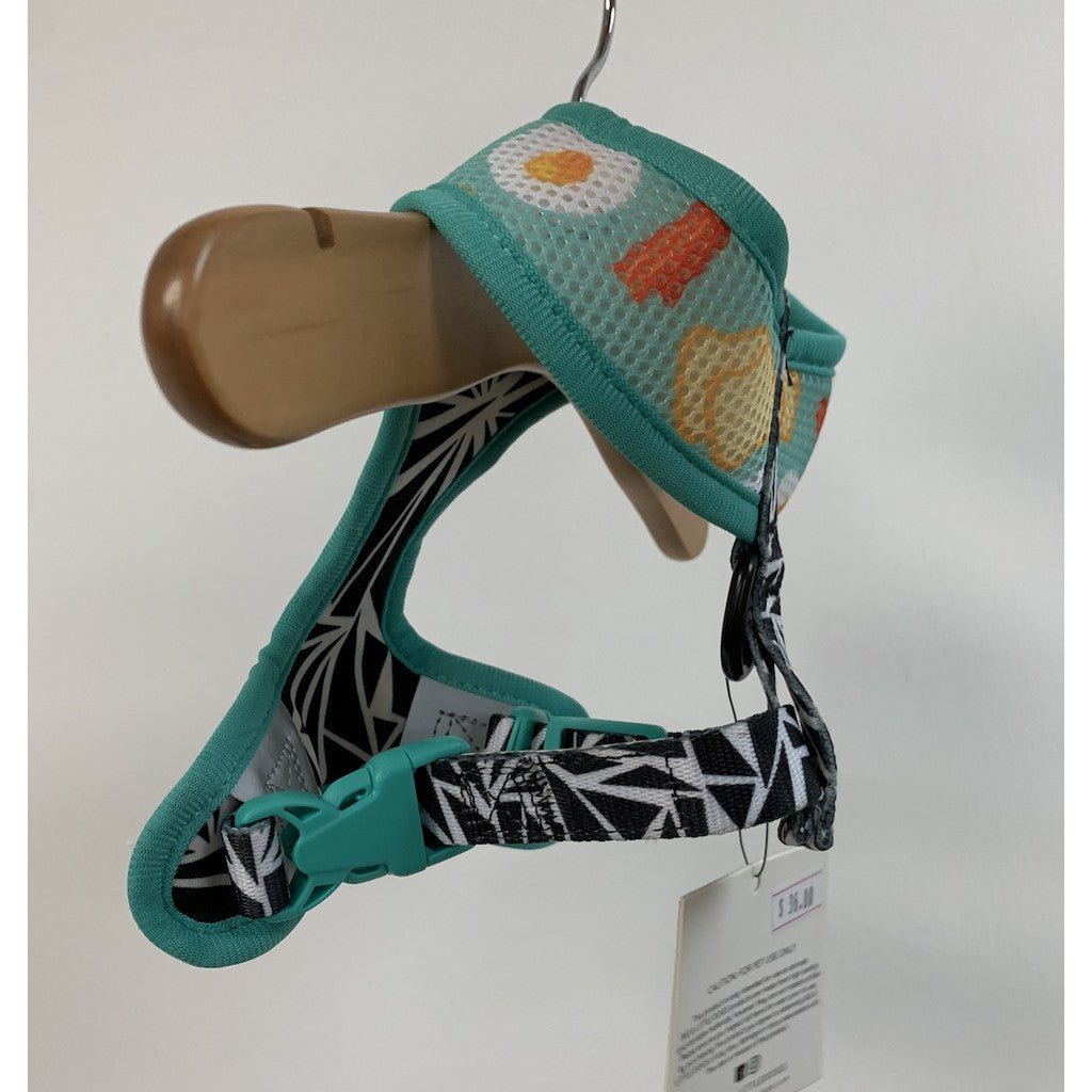 Big & Little Dogs Reversible Dog Harness — Breakfast Club (XS)