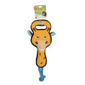 GiGwi Tug Hercules Series — Plush Rope Tug Toy with Squeaker (Crocodile, Elephant, Giraffe)
