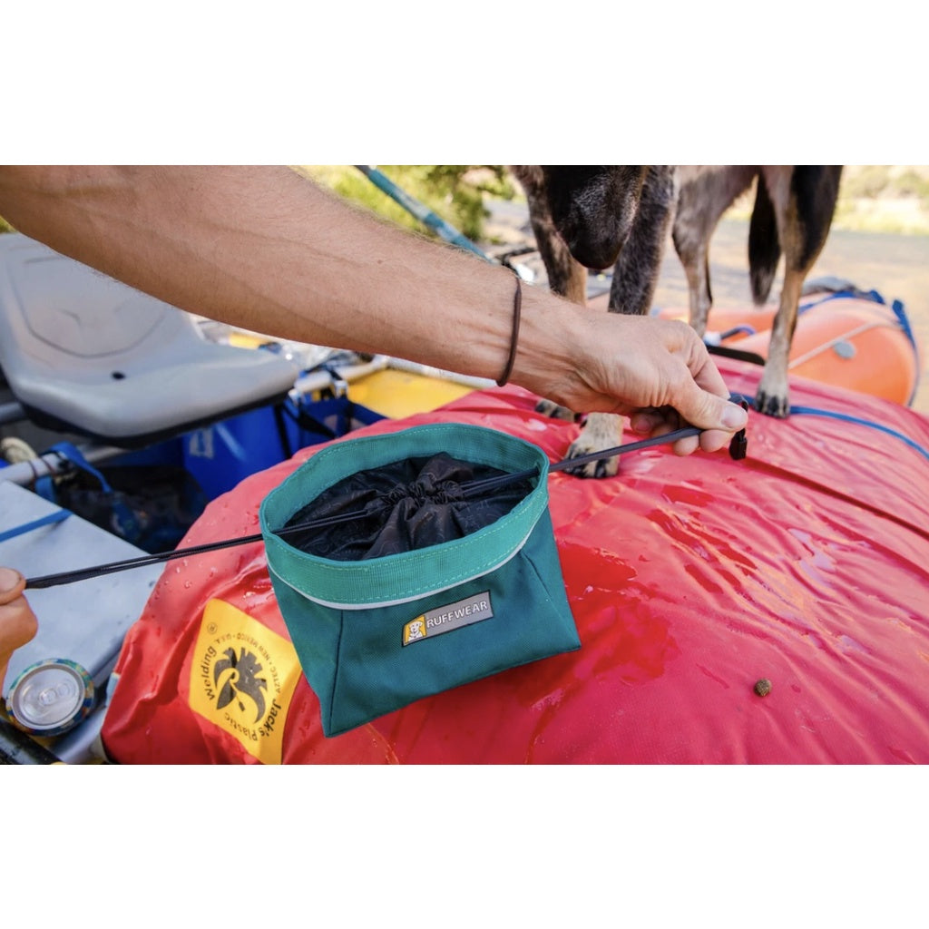Ruffwear Quencher Cinch Top™ Collapsible Travel Bowl — Drawstring Closure (Two Sizes)