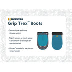 Ruffwear Grip Trex Dog Boots — All-Terrain Paw Protection for Active Dogs (Set of 2)