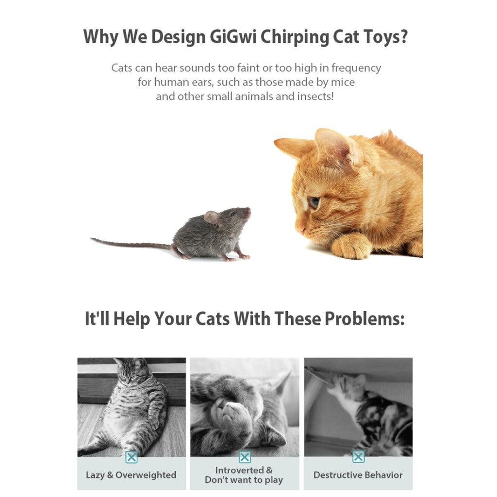 GiGwi Melody Chaser — Motion-Activated Sound Toy for Cats