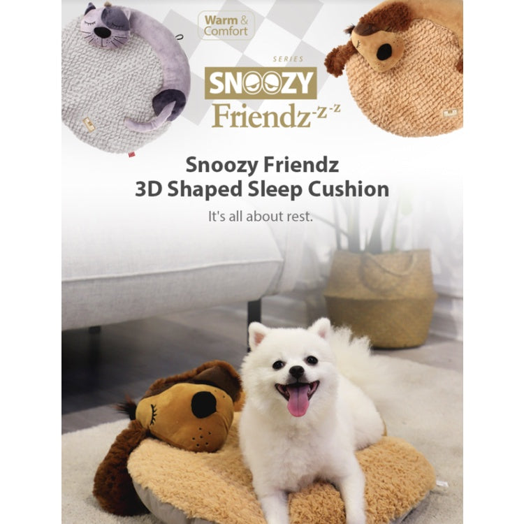 GiGwi Snoozy Friendz Pet Bed — Ultra-Soft Plush Cushion for Cats & Dogs