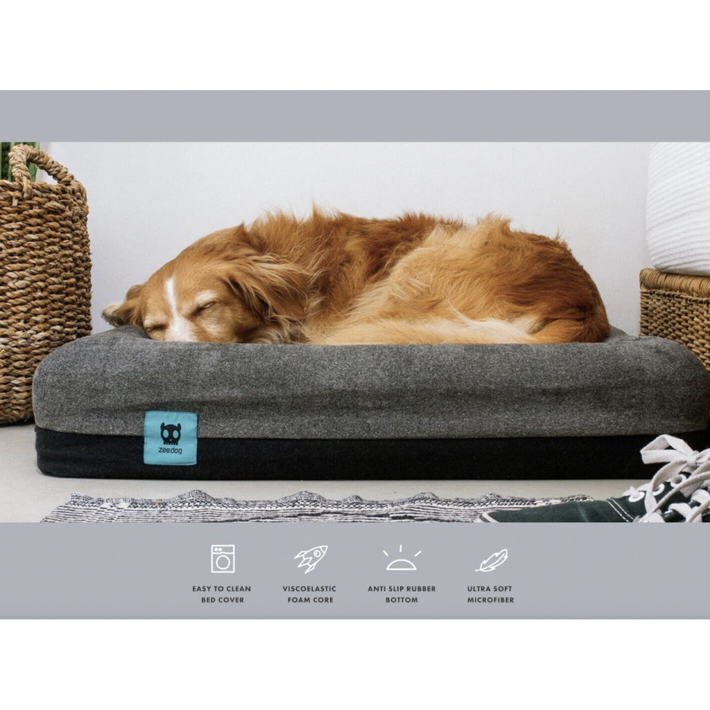 Zee.Dog Bed Cover — Hypoallergenic Microfiber with Double Zipper (Small & Large)