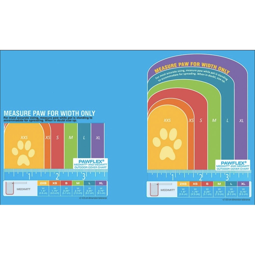 PawFlex Medimitts — Adjustable Wound Bandages for Dogs & Cats (Pack of 4)