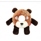GiGwi Plush Friendz Ring Dog Toy — Interactive, Durable Plush Toy (Bear/Deer)