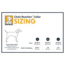 Ruffwear Chain Reaction Martingale Dog Collar — Reflective No-Slip Design (11-26 in)