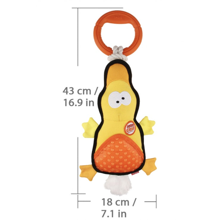 GiGwi Iron Grip Tug Toy — Durable Rope & Plush Design for Dogs