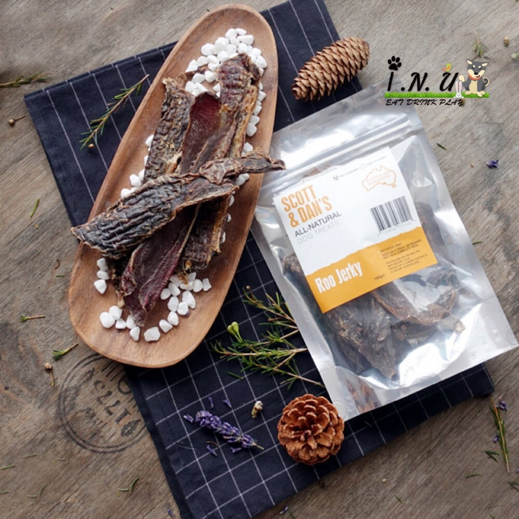 Scott & Dan's Roo Jerky Dog Treats — Single-Ingredient Australian Kangaroo (100g)