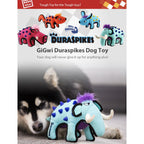 GiGwi Duraspikes Series — Durable Canvas Plush Dog Toy with TPR Spikes