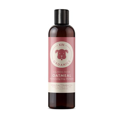 Kin+Kind Kin Organics Calming Rose Oatmeal Moisturizing Dog Shampoo (12 oz)