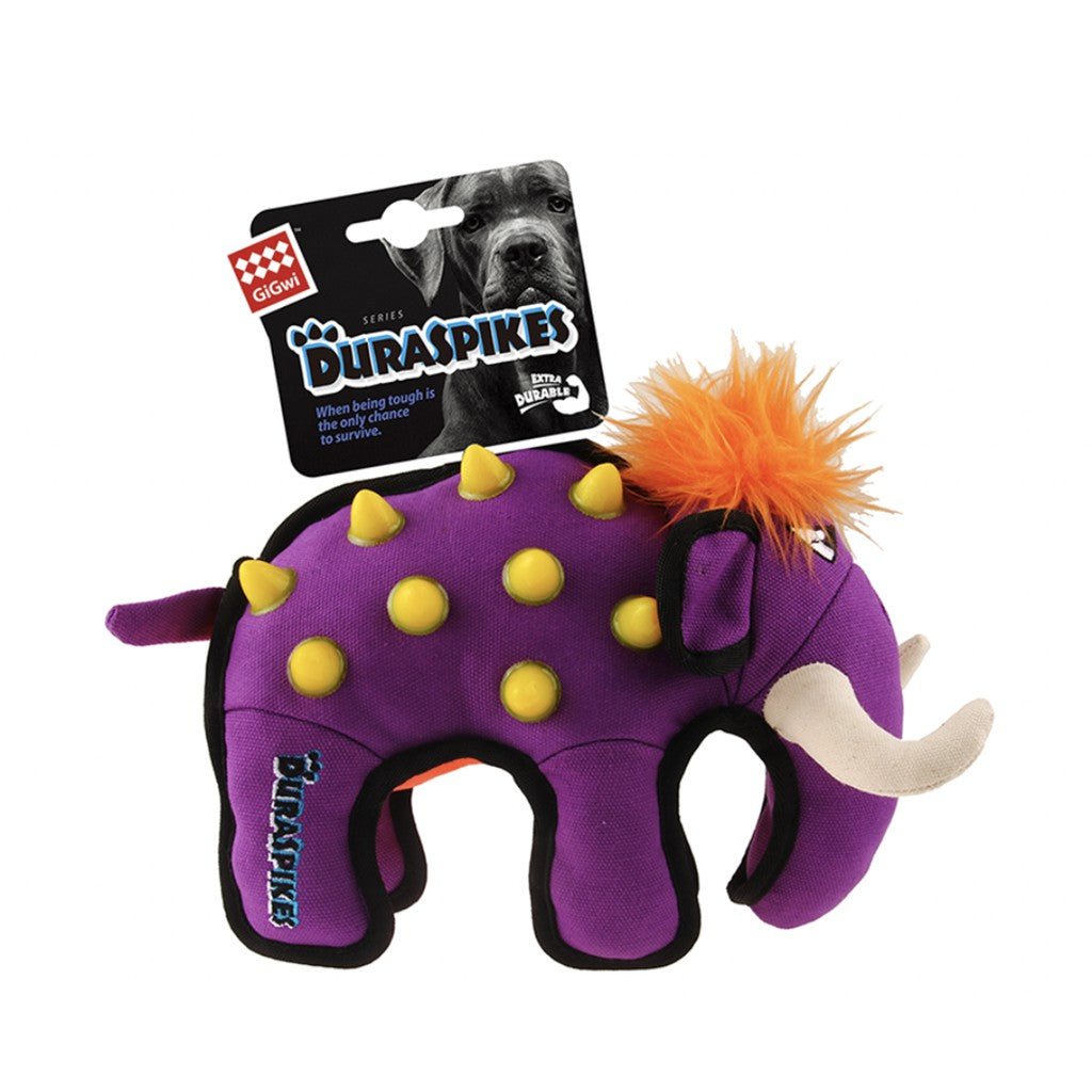 GiGwi Duraspikes Series — Durable Canvas Plush Dog Toy with TPR Spikes