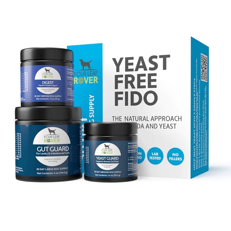 Four Leaf Rover Yeast-Free Fido — Yeast Support Bundle for Dogs