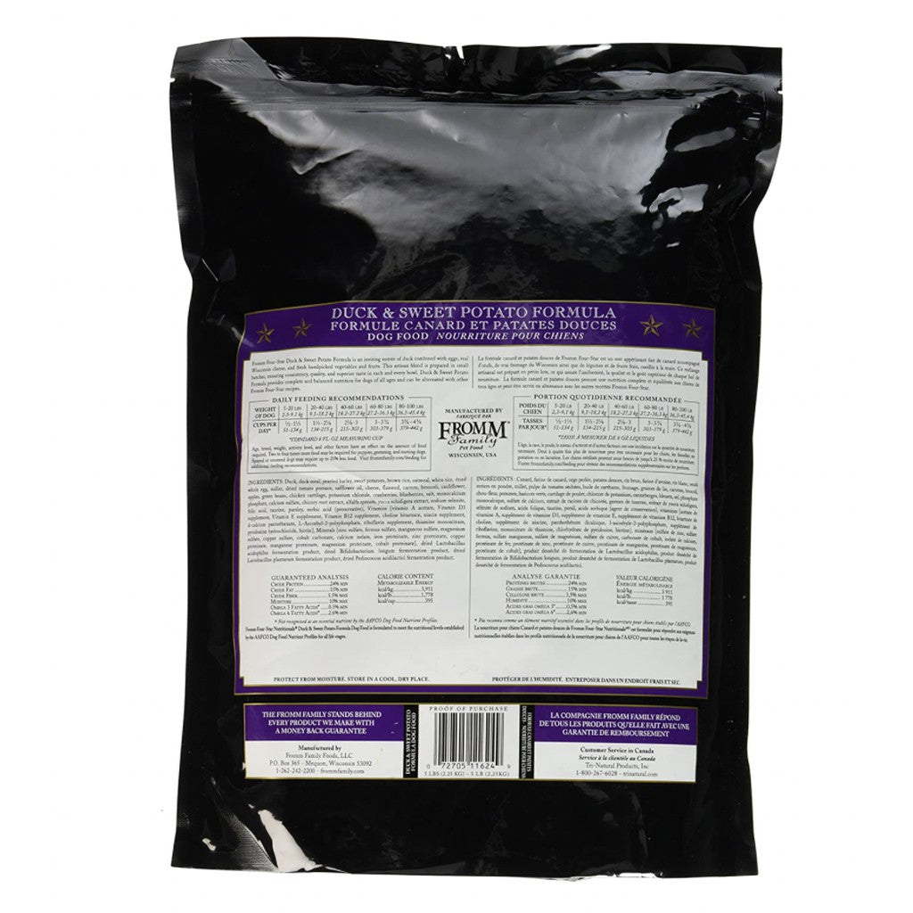 Fromm Four-Star Duck À La Veg — Duck & Sweet Potato Dry Dog Food (4lb)