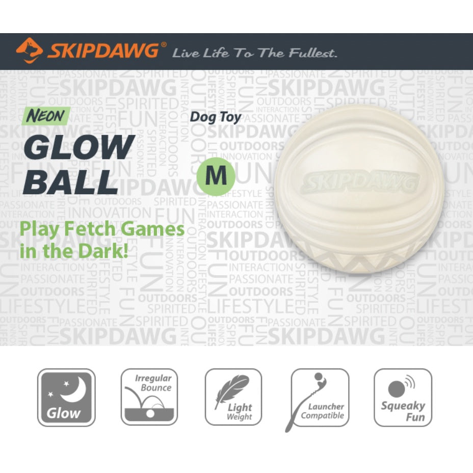 Skipdawg Series Dog Balls — X-Foam, Duroflex, Whistling & Glow