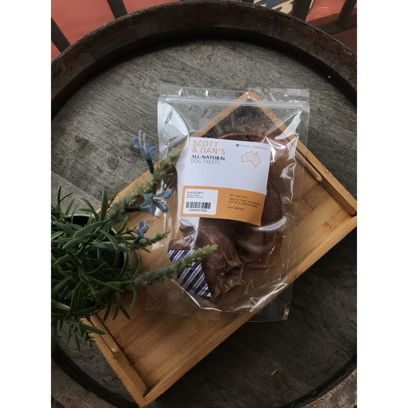 Scott & Dan’s Pig Ear Dog Treats — All-Natural Australian, Pack of 3