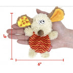 GiGwi Plush Friendz Series — Squeaky Plush Dog Toy (6")