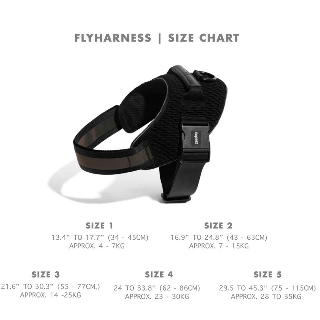 Zee.Dog FlyHarness — Ultra-Lightweight Reflective Dog Harness (5 Sizes)