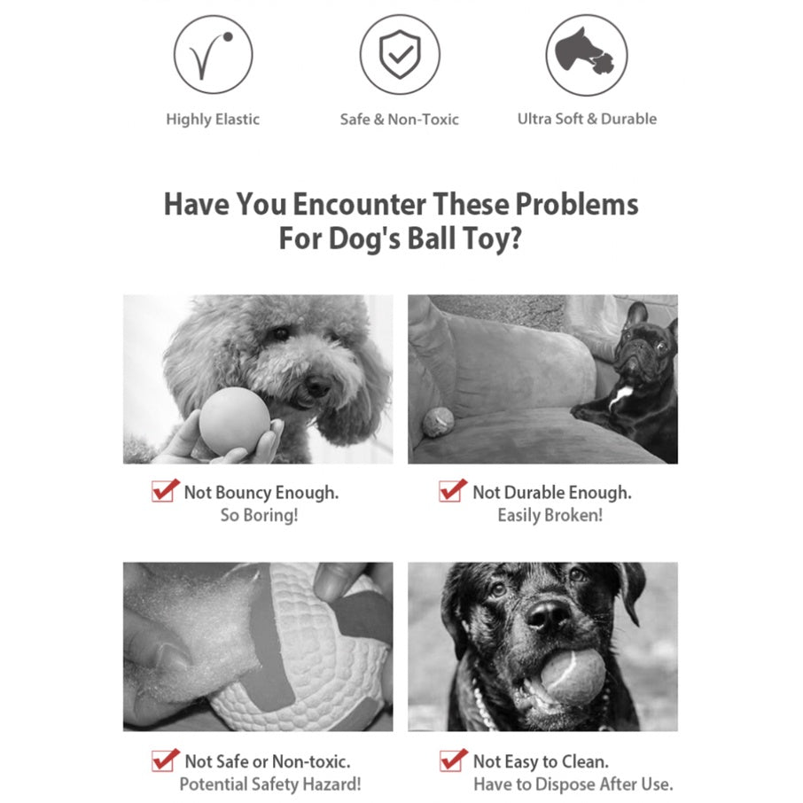 GiGwi Pop Pals Ball — Ultra-Durable ETPU Dog Fetch Toy (Small/Large)