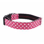 Dharf Dog Bow Tie — Pink Polka Dot Cotton
