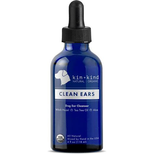 Kin+Kind Clean Ears Dog Ear Cleaner — Natural & Organic (118ml or 354ml)