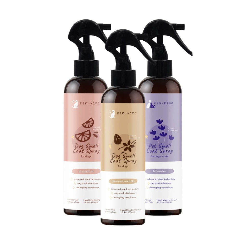 kin+kind Pet Smell Coat Spray — Natural Odor Neutralizer (12 fl oz)