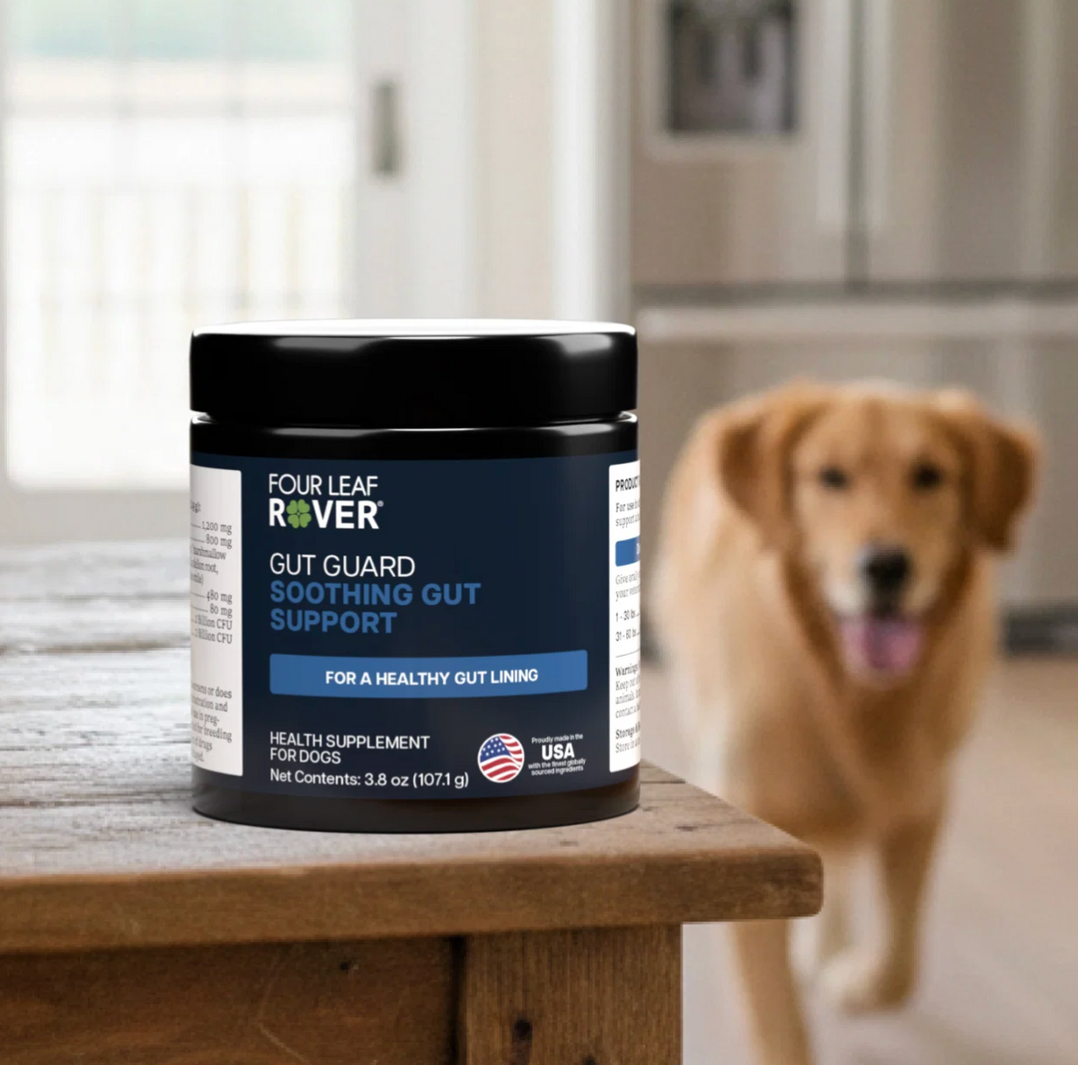 Four Leaf Rover Gut Guard — Probiotic for Dogs With Leaky Gut (3.5oz)