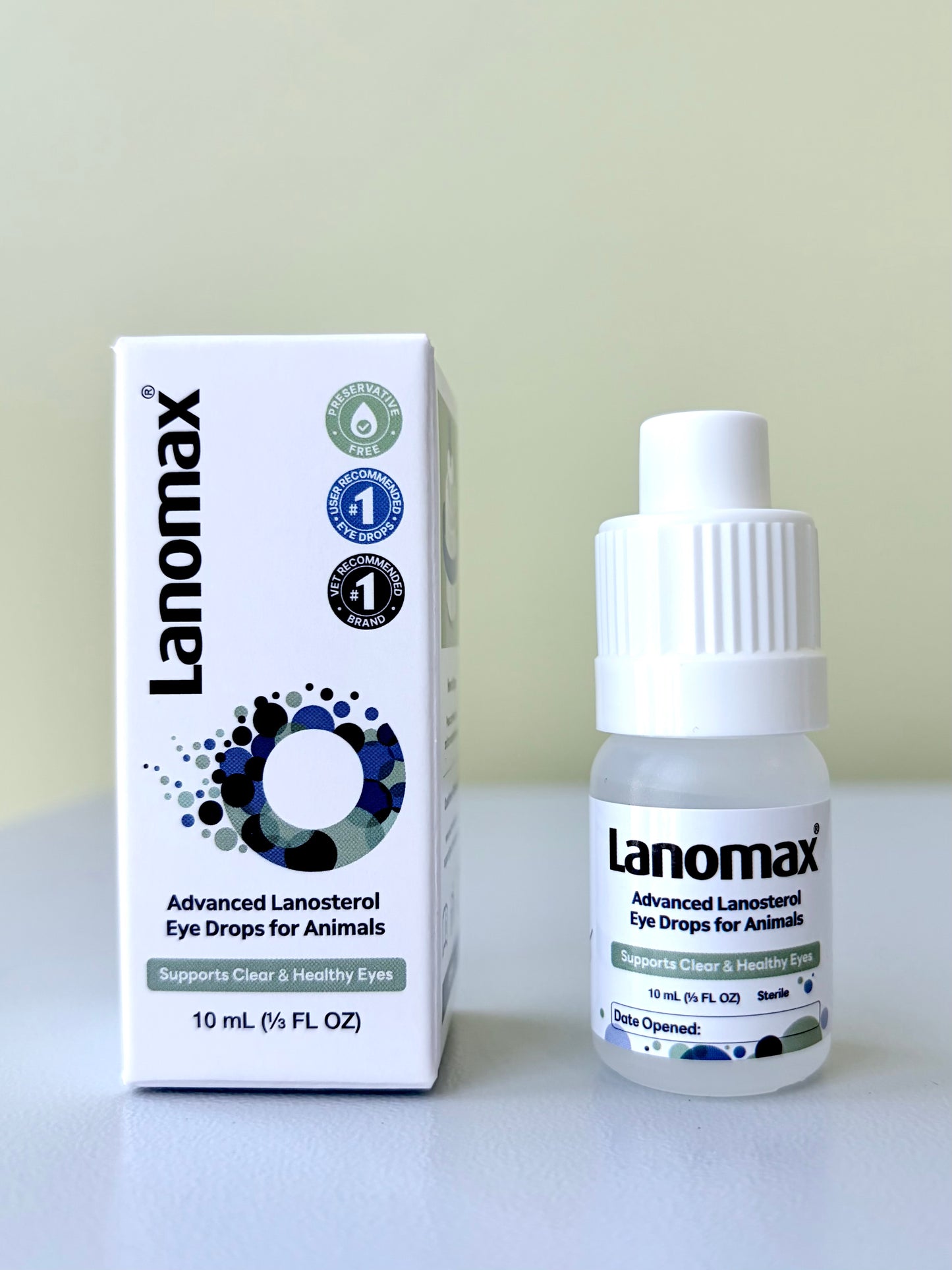 [Vets Recommended] Upgraded: 2x Formula - Lanomax®️10ml: Advanced Lanosteral Eye Drops for Animals
