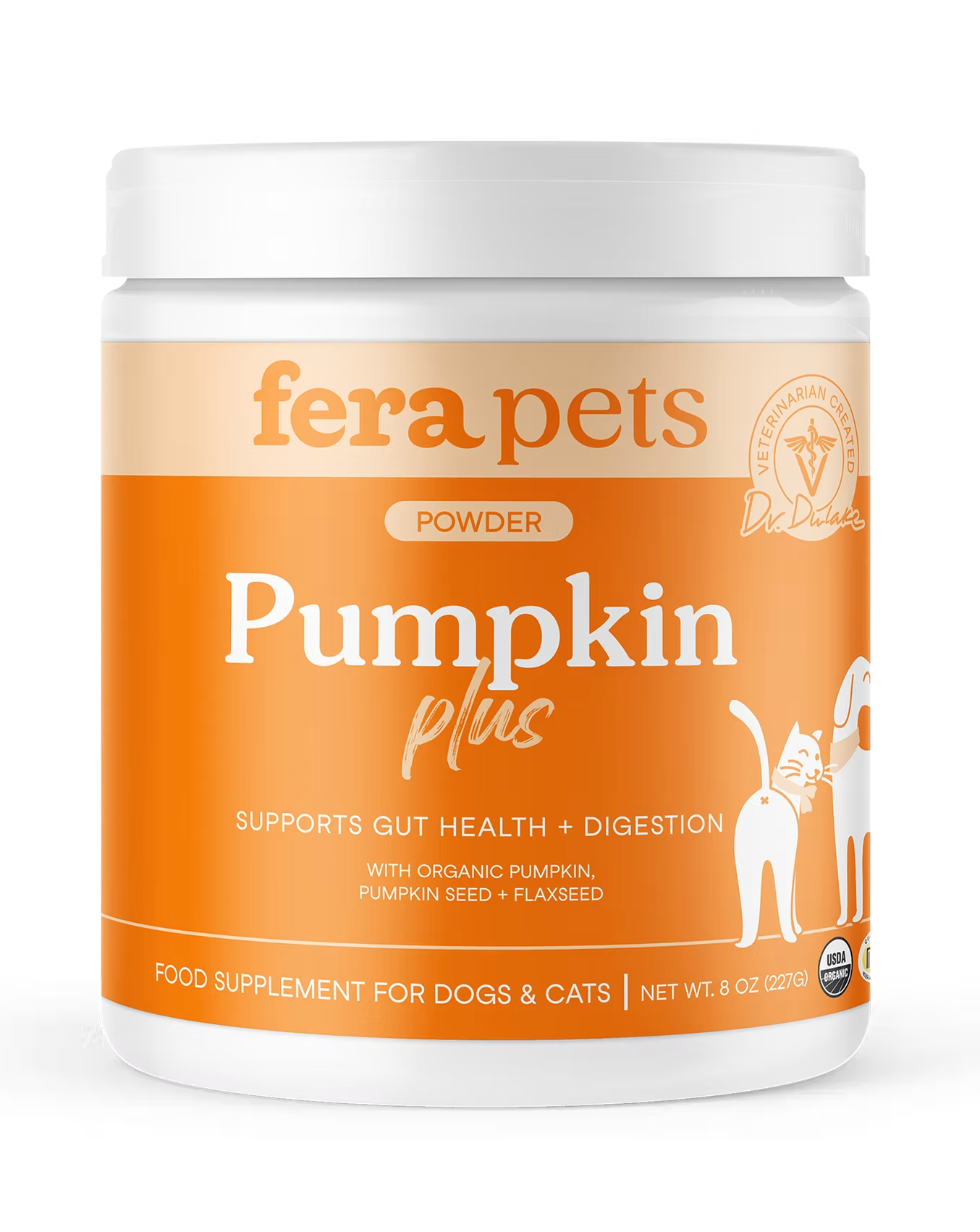 [20% OFF; BB: 03/27] Fera Pet Organics Pumpkin Plus - Fiber Support for Dogs and Cats (8oz)