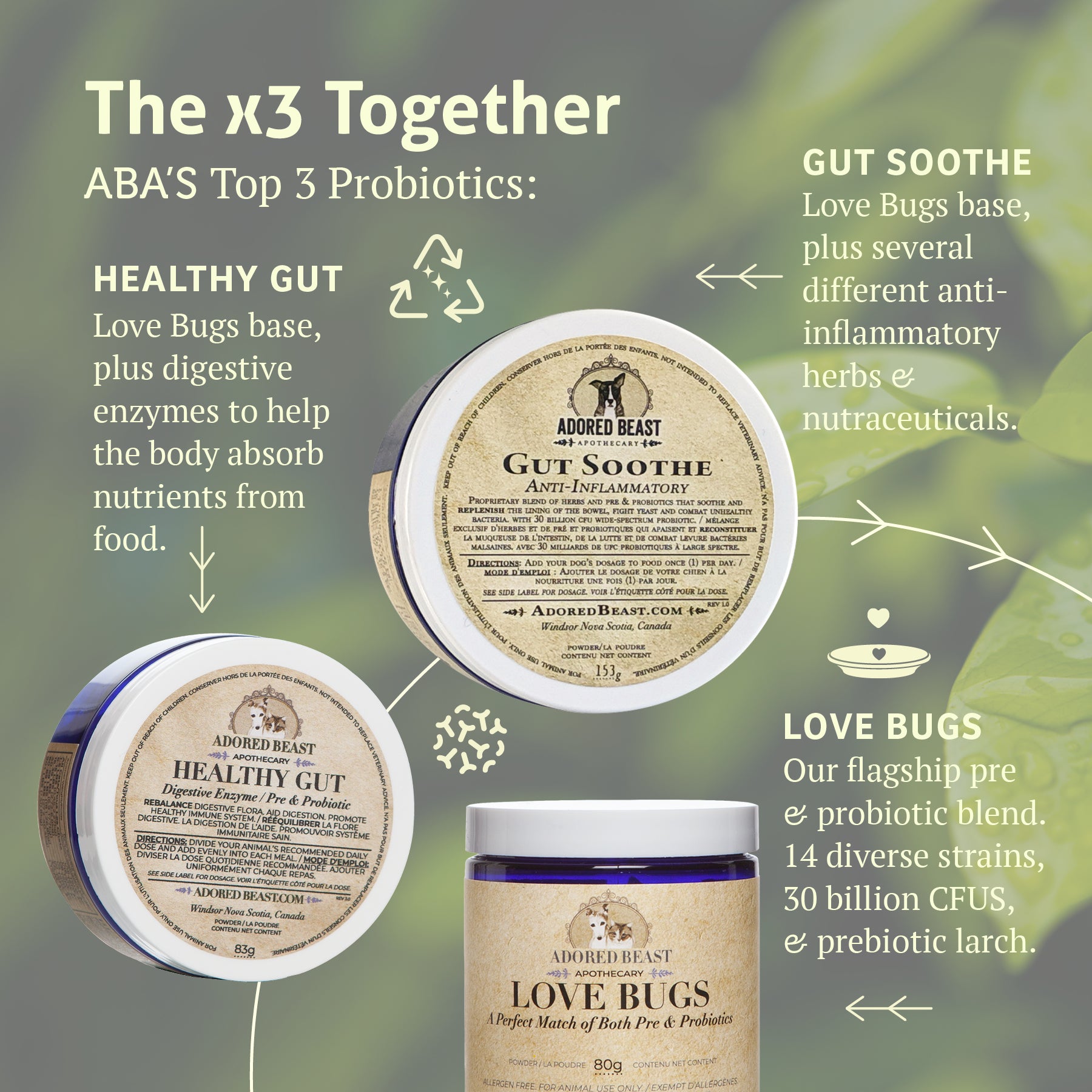 Adored Beast Gut Soothe - Anti-Inflammatory (52g/153g)
