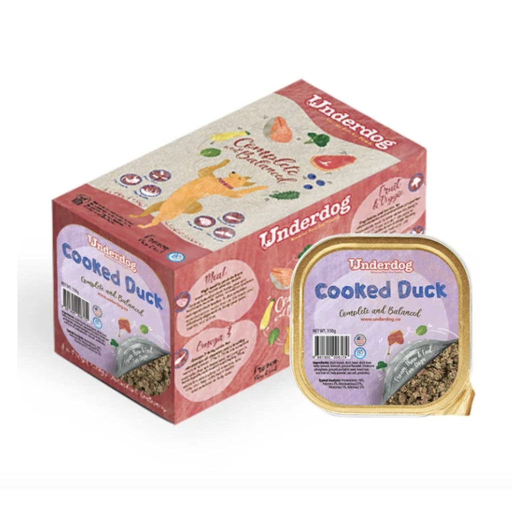 Underdog Cooked Duck Complete & Balanced Frozen Dog Food (1.2kg / 3kg)
