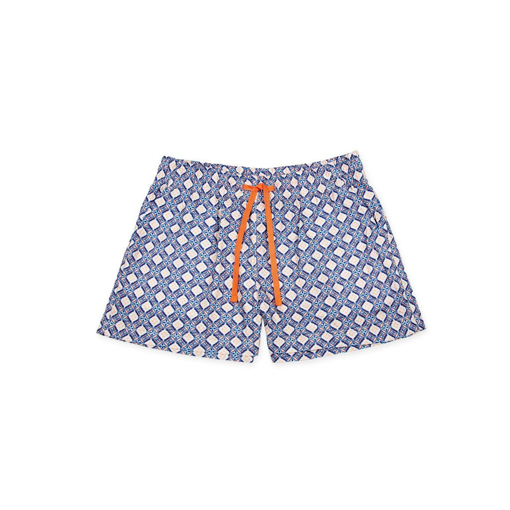 Ohpopdog Matching Human Shorts — Bunga Peach 6 Print (S, M, L)