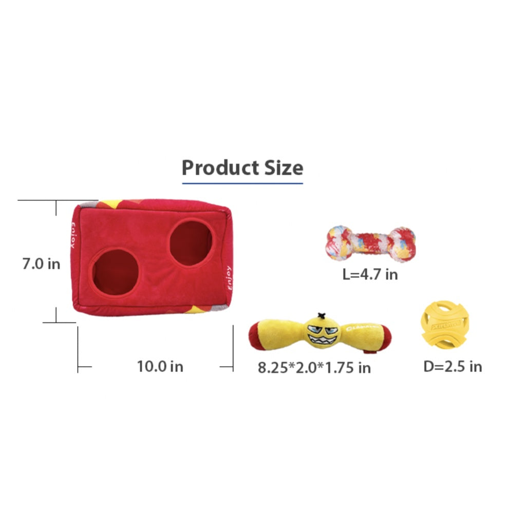 GiGwi Hide and Seek Toy Box Set — Interactive Puzzle Toy for Dogs (3 Variations)