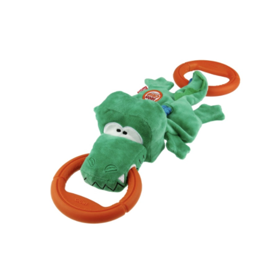 GiGwi Iron Grip Tug Toy — Durable Rope & Plush Design for Dogs