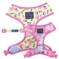 Big & Little Dogs Reversible Dog Harness — Let's Flamingle Print (XS, XL)