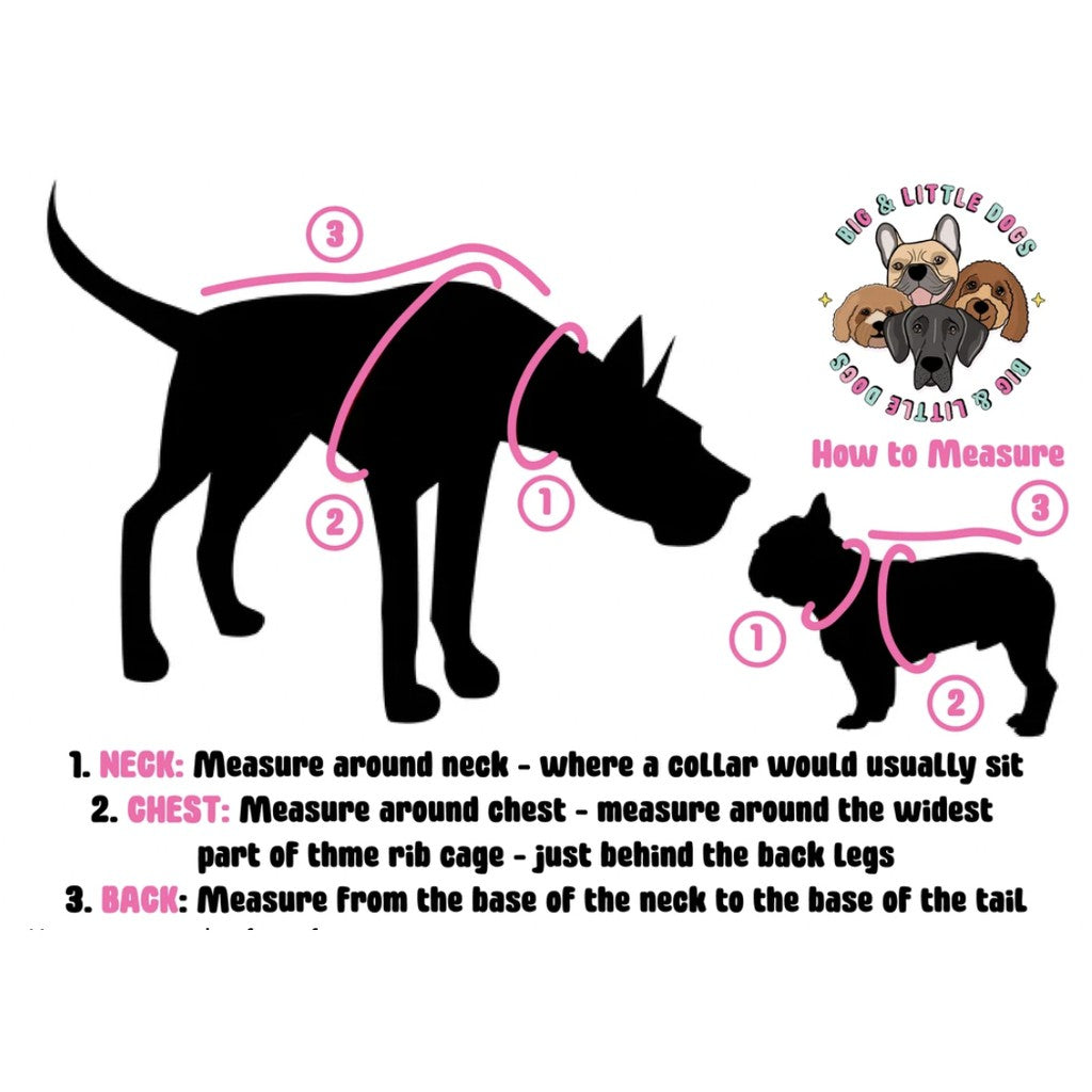 Big & Little Dogs Reversible Dog Harness — Licensed to Grill (Sizes XS-XL)