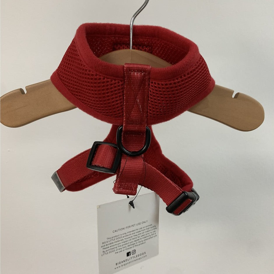 Big & Little Dogs Everyday Dog Harness — Ultra-Soft Breathable Mesh (Red)