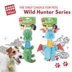 GiGwi Wild Hunter — Interactive Treat-Dispensing Dog Toy (Crocodile & Dragon)
