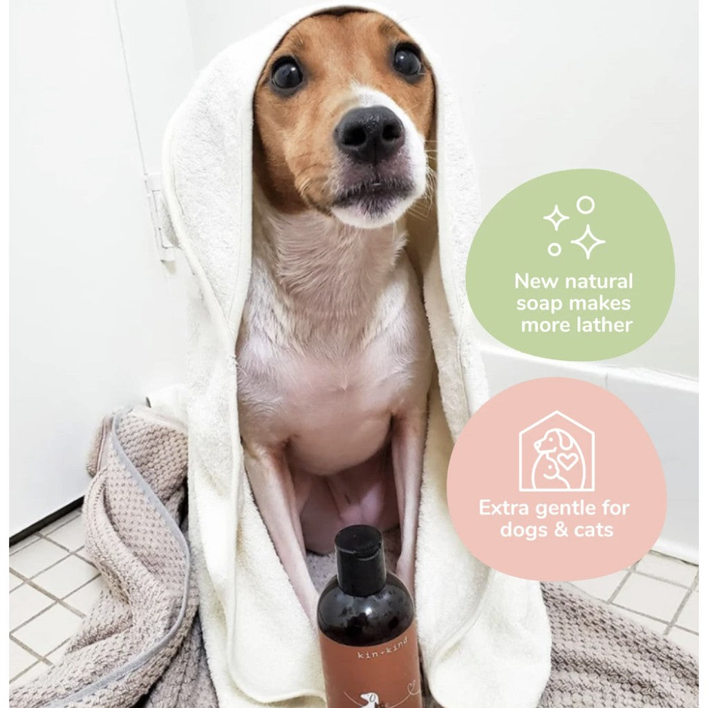 kin+kind Natural Shampoo — Oatmeal Lavender for Dogs & Cats (12 fl oz)