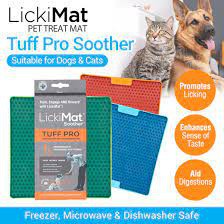 LickiMat Tuff Soother — Durable Slow Feeder & Enrichment Mat for Dogs & Cats (8x8 inch)