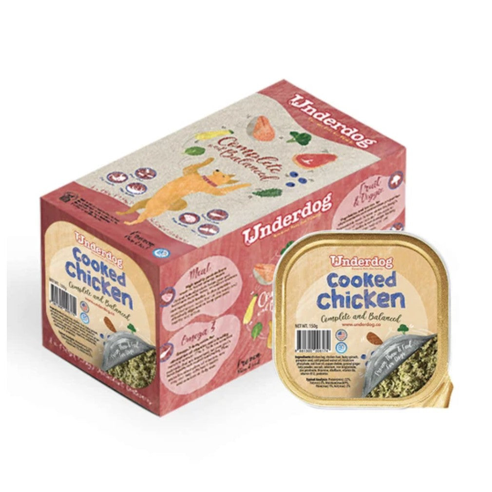 Underdog Cooked Chicken Complete & Balanced Frozen Dog Food (1.2kg / 3kg)