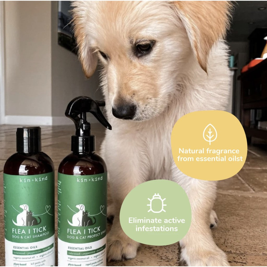kin+kind Flea & Tick Relief Shampoo — Natural Lavender (12 fl oz)