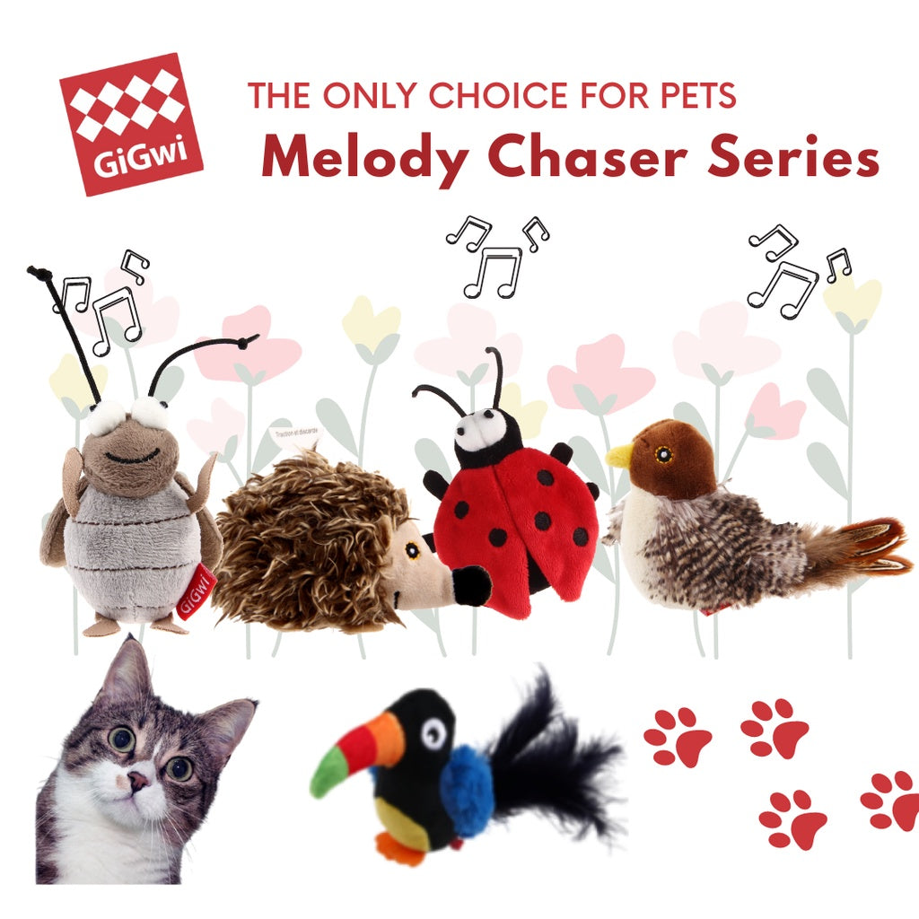 GiGwi Melody Chaser — Motion-Activated Sound Toy for Cats