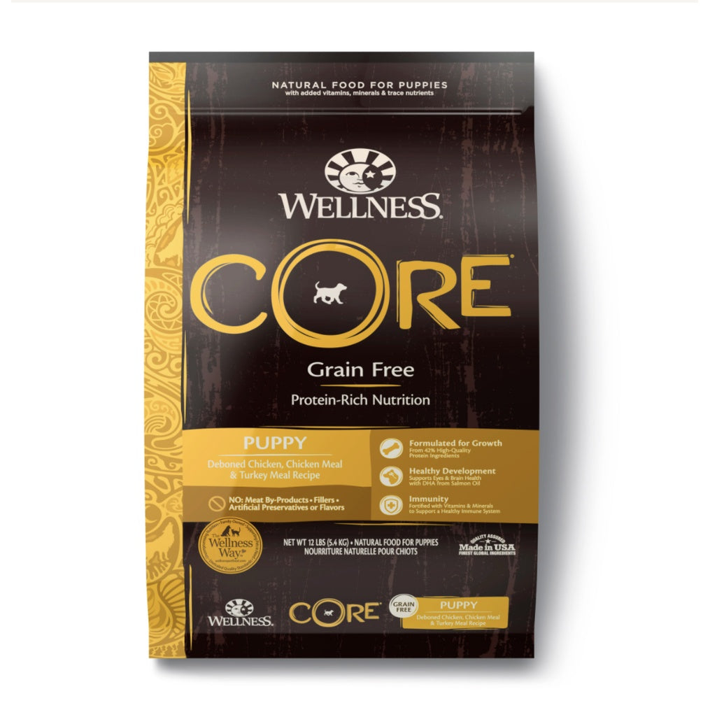 Wellness CORE Grain-Free Puppy Formula — Chicken & Turkey (4lbs)