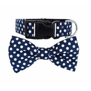 Dharf Dog Bow Tie — Handmade Cotton with Velcro Attachment (XS, S, M)