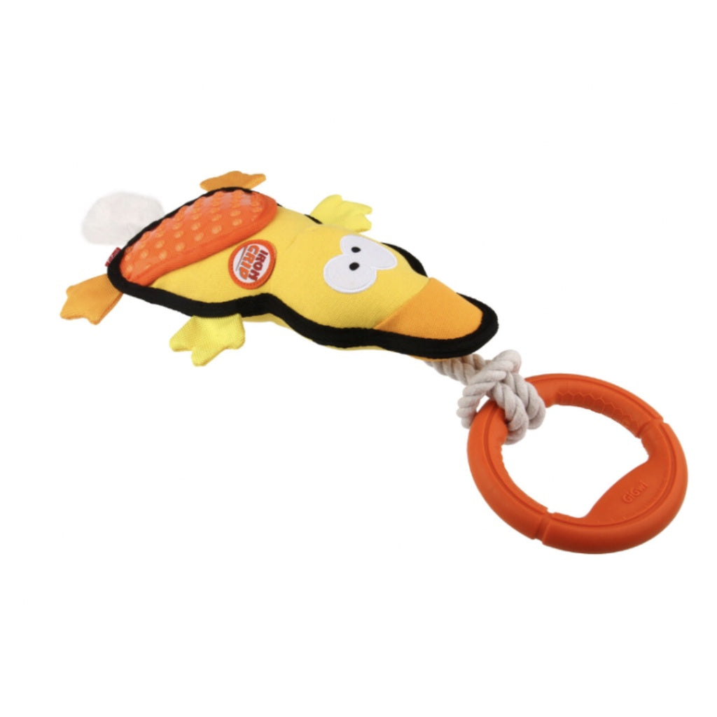 GiGwi Iron Grip Tug Toy — Durable Rope & Plush Design for Dogs
