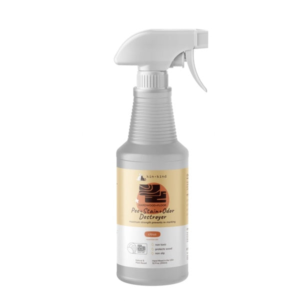 kin+kind Pee Stain & Odor Destroyer — Hardwood Floor Cleaner (Citrus)