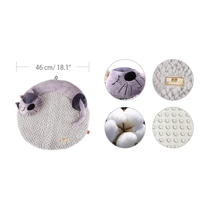 GiGwi Snoozy Friendz Pet Bed — Ultra-Soft Plush Cushion for Cats & Dogs