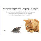 GiGwi Melody Chaser — Interactive Realistic Chirping Cat Toys (3 Styles)